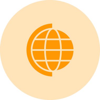 Dünya simgesinin vektör illüstrasyonu 