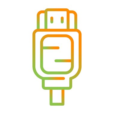 hdmi simgesi, web tasarımı için resimleme