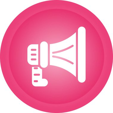 Hoparlör basit web simgesi, vektör illüstrasyonu 