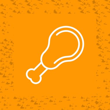 Tavuk. Web simgesi basit illüstrasyon