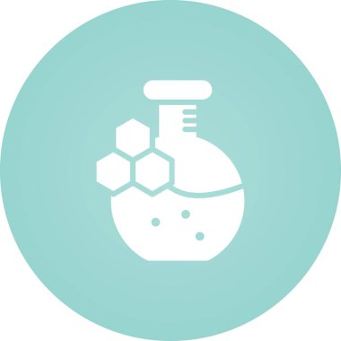 Kimya Set simgesi vektör illüstrasyonu 