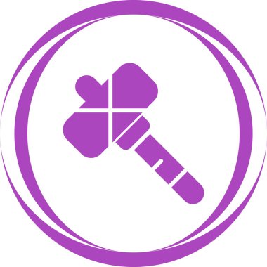 Çekiç ağı simgesi, vektör illüstrasyonu 