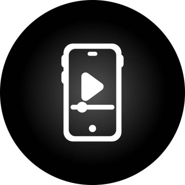 akıllı telefon simgesi, vektör illüstrasyonu basit tasarım