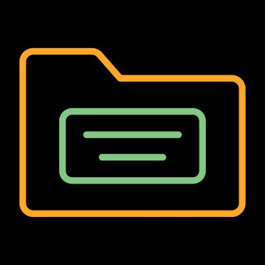 dosya dizini simgesi, vektör illüstrasyonu basit tasarım