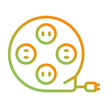 Uzantı Cord simgesinin vektör illüstrasyonu