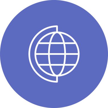 Dünya simgesinin vektör illüstrasyonu 