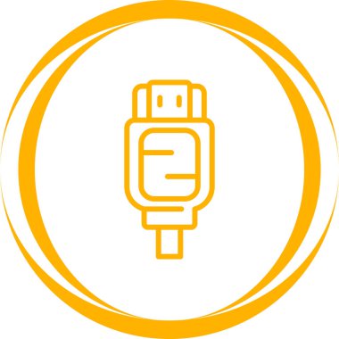 hdmi simgesi, web tasarımı için resimleme
