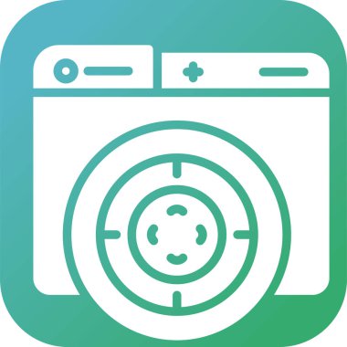 hedef simge, vektör illüstrasyonu basit tasarım