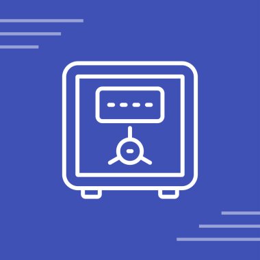 Güvenli vektör web simgesi illüstrasyonu