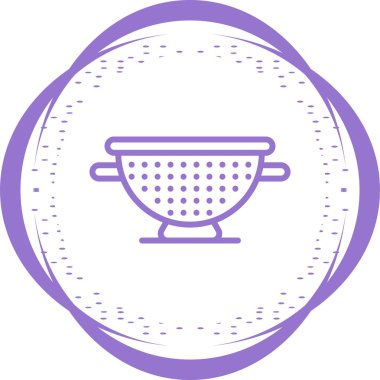 Colander web simgesi vektör illüstrasyonu 