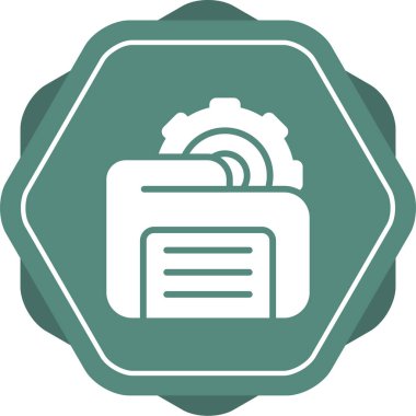 Dizin Yönetimi simgesinin vektör illüstrasyonu