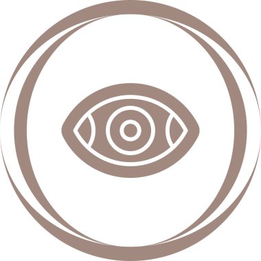 Göz. Web simgesi basit illüstrasyon 