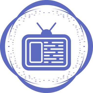 tv simge vektör çizim