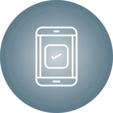 Kendini Kontrol Et web simgesi vektör illüstrasyonu