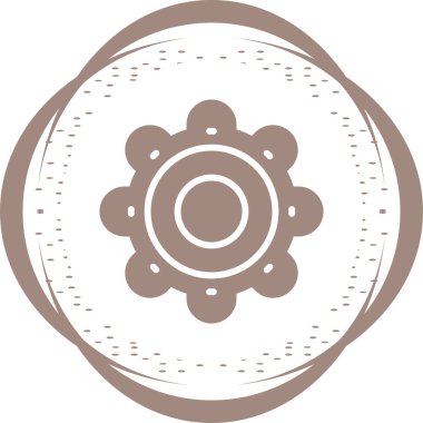 Ayarları satırı simgesi, vektör çizim 