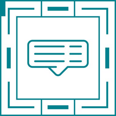 yorum web simgesi, vektör illüstrasyonu