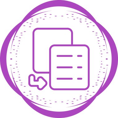 Simge vektör illüstrasyonunu kopyala 