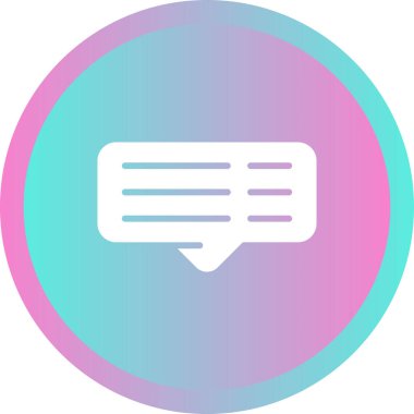 yorum web simgesi, vektör illüstrasyonu