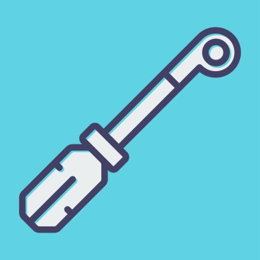 Boru ipliği. Web simgesi basit illüstrasyon