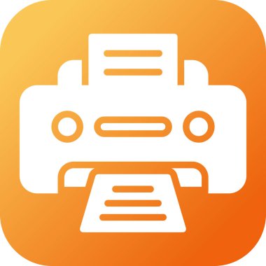 Office yazıcı simgesini, vektör çizim