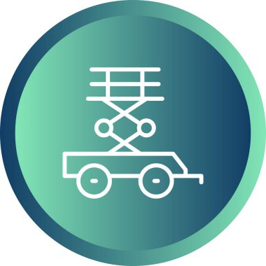 Makas Kaldırma simgesi vektör illüstrasyonu    