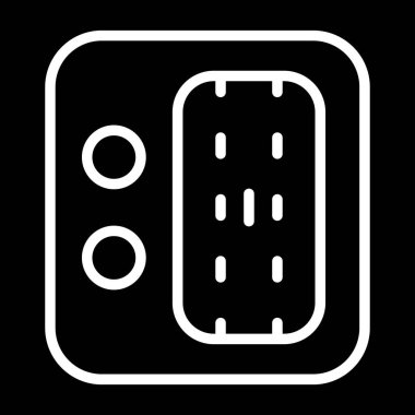 Ağ Eklenmiş Depolama Vektörü Simgesi Beyaz Arkaplanda İzole Edildi 