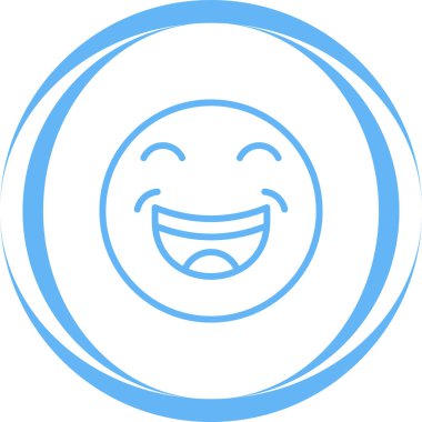 Gülümseme simgesi vektör illüstrasyonu 