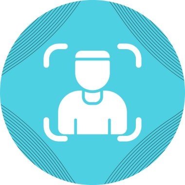 Fotoğraf Portresi simgesi, vektör illüstrasyonu basit tasarım