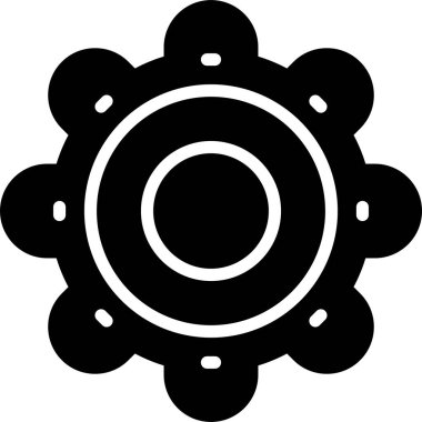 Ayarları satırı simgesi, vektör çizim 