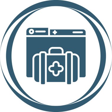 Sağlık hizmetleri medikal ikonu modern illüstrasyon