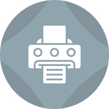 Yazıcı. Web simgesi basit tasarım