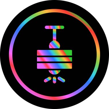 Tavan Lambası ikon vektör illüstrasyonu