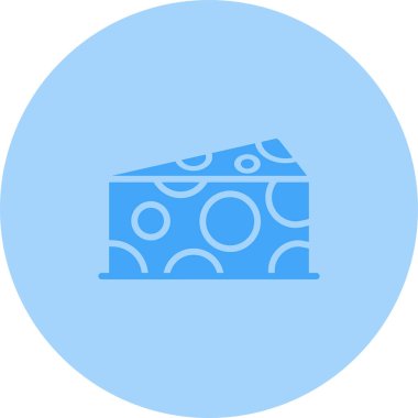 Peynir simgesi web basit illüstrasyon