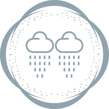  Raind simgesi basit illüstrasyon