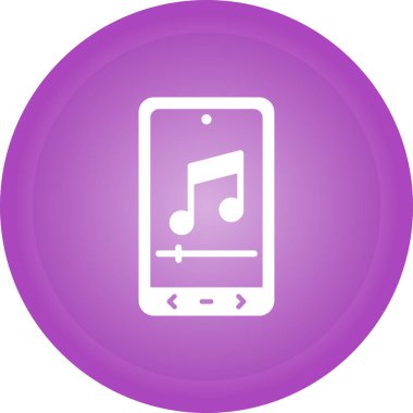 Müzik çalar simgesinin vektör illüstrasyonu