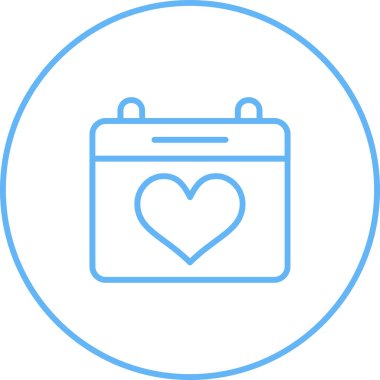 Takvim simgesi, vektör çizimi 