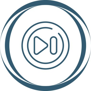 Hızlı ileri düğme vektör illüstrasyonu