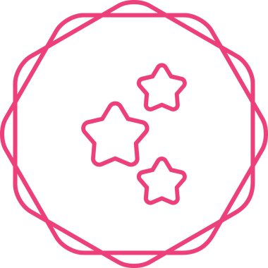 Yıldız patlaması etkisi simgesi, vektör illüstrasyonu 