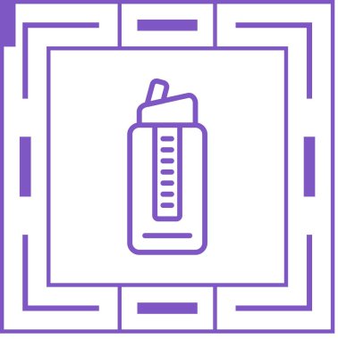 şişe ikonu vektör illüstrasyonunu kapat 