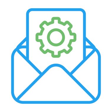 e- posta iletisi simgesi, vektör illüstrasyonu 