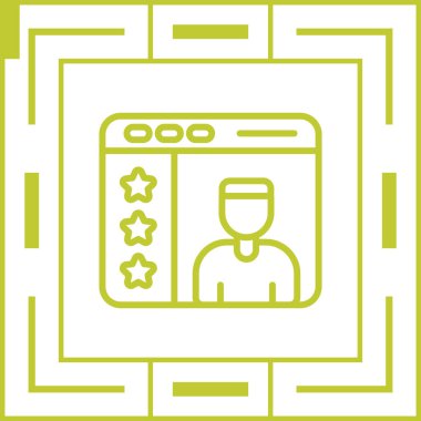 Kullanıcı geribildirim simgesi, vektör illüstrasyonu 