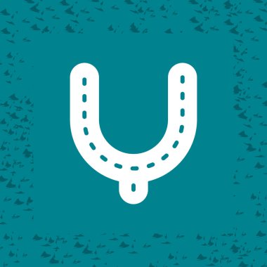 Küf modern simgesi beyaz arkaplanda izole 