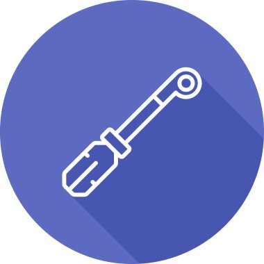 Boru ipliği. Web simgesi basit illüstrasyon