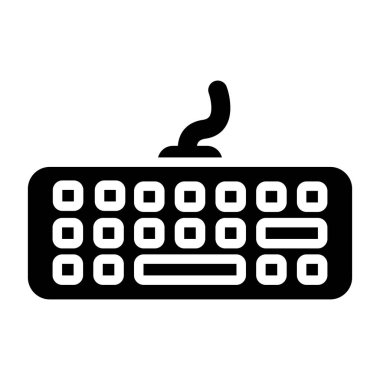 Modern Klavye simgesinin vektör çizimi      