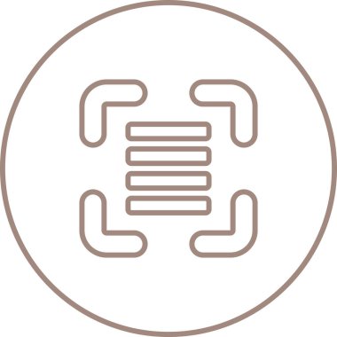 Beyaz arkaplanda haklı gösterilmiş simge izole edildi