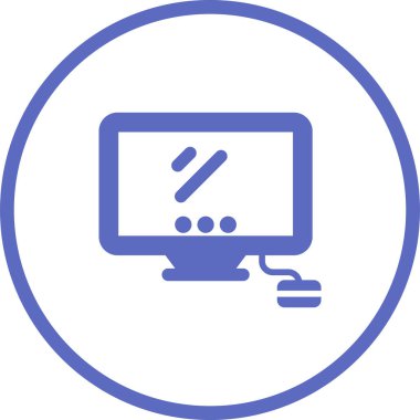 masaüstü web simgesi vektör çizimi