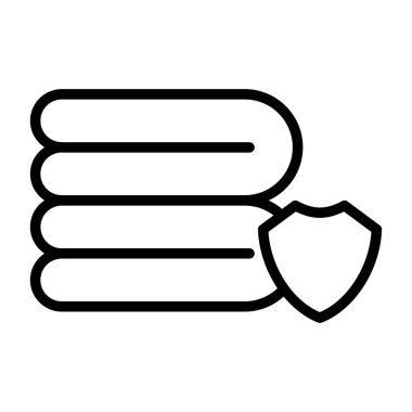 Mylar battaniye ikonu vektör illüstrasyonu 