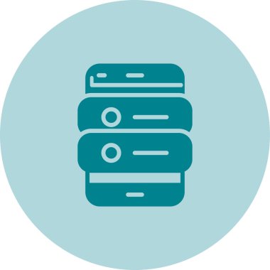 Mobil Uygulama Sunucu Vektör simgesi, illüstrasyon 