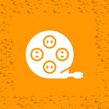 Uzantı Cord simgesinin vektör illüstrasyonu