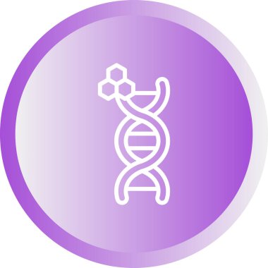 DNA yapısı simgesi. Web illüstrasyonu